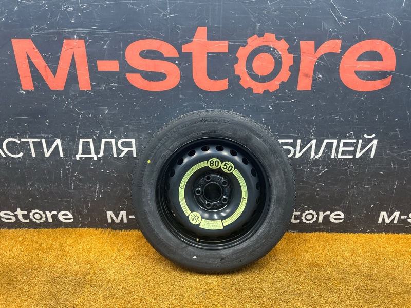 Колесо летнее R16 / 135 / 85 continental temporary use only 5x112 штамп. 20ET (б/у)